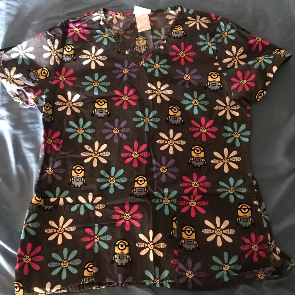 Minions scrub top!